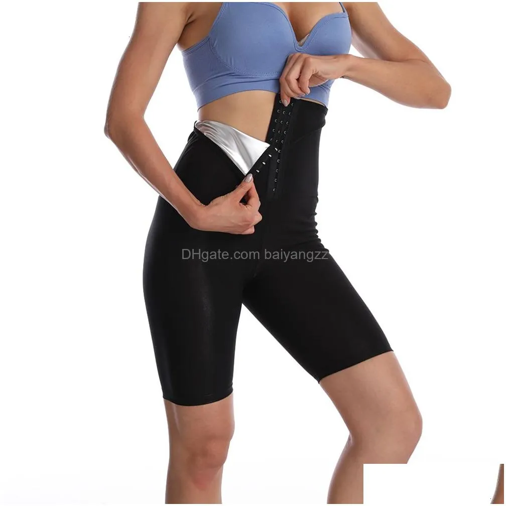 womens shapers sweat sauna pants body shaper slimming legging sudation femme waist trainer leggings weight loss short shapewear