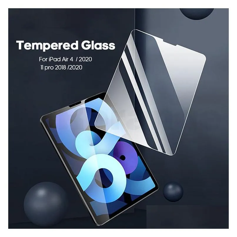 9H Tablet Tempered Glass Clear Screen Protector Film For IPad 10 10.9 11 inch 2022 10.2inch Air 6 Pro 9.7 Pro 12.9 Mini 6 8.3inch 5 3 2 With Paper Retail