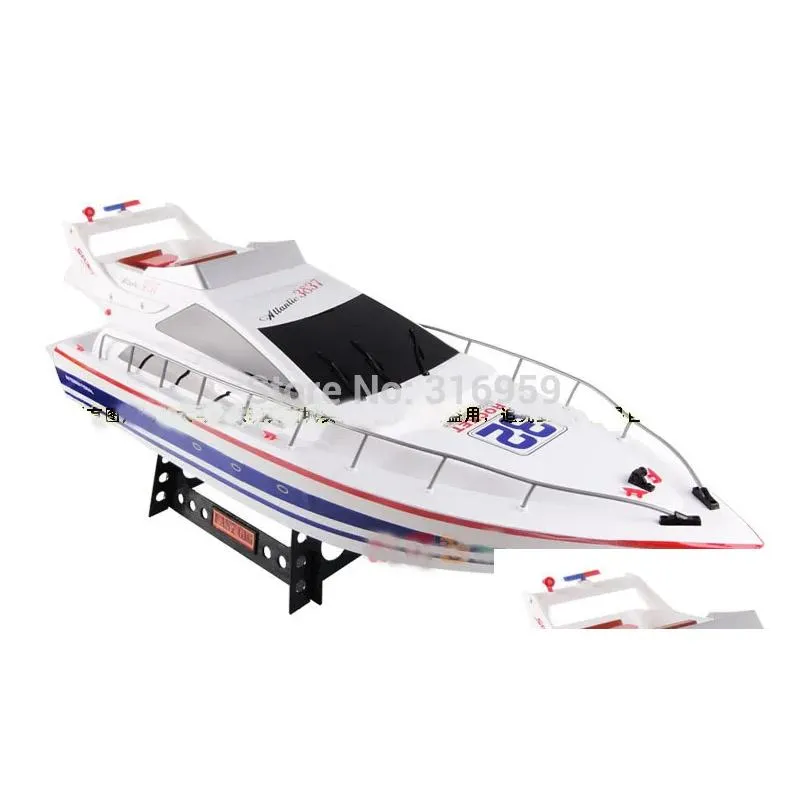 Large RC SpeedBoat Atlantic Yacht Luxury Cruises racing boat high speed ship Electronic Toys For Children Gifts 201204