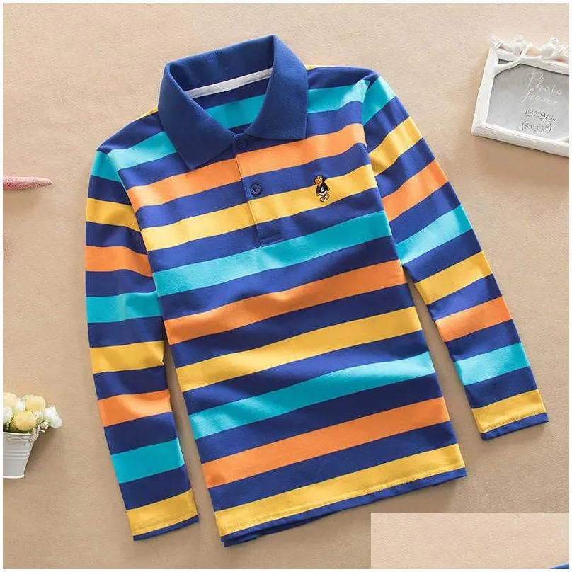 Designer Brand Kids Luxury Clothes Boys Longsleeve Shirts Long Sleeve Polo Shirt Teens Summer Dreeses 210529