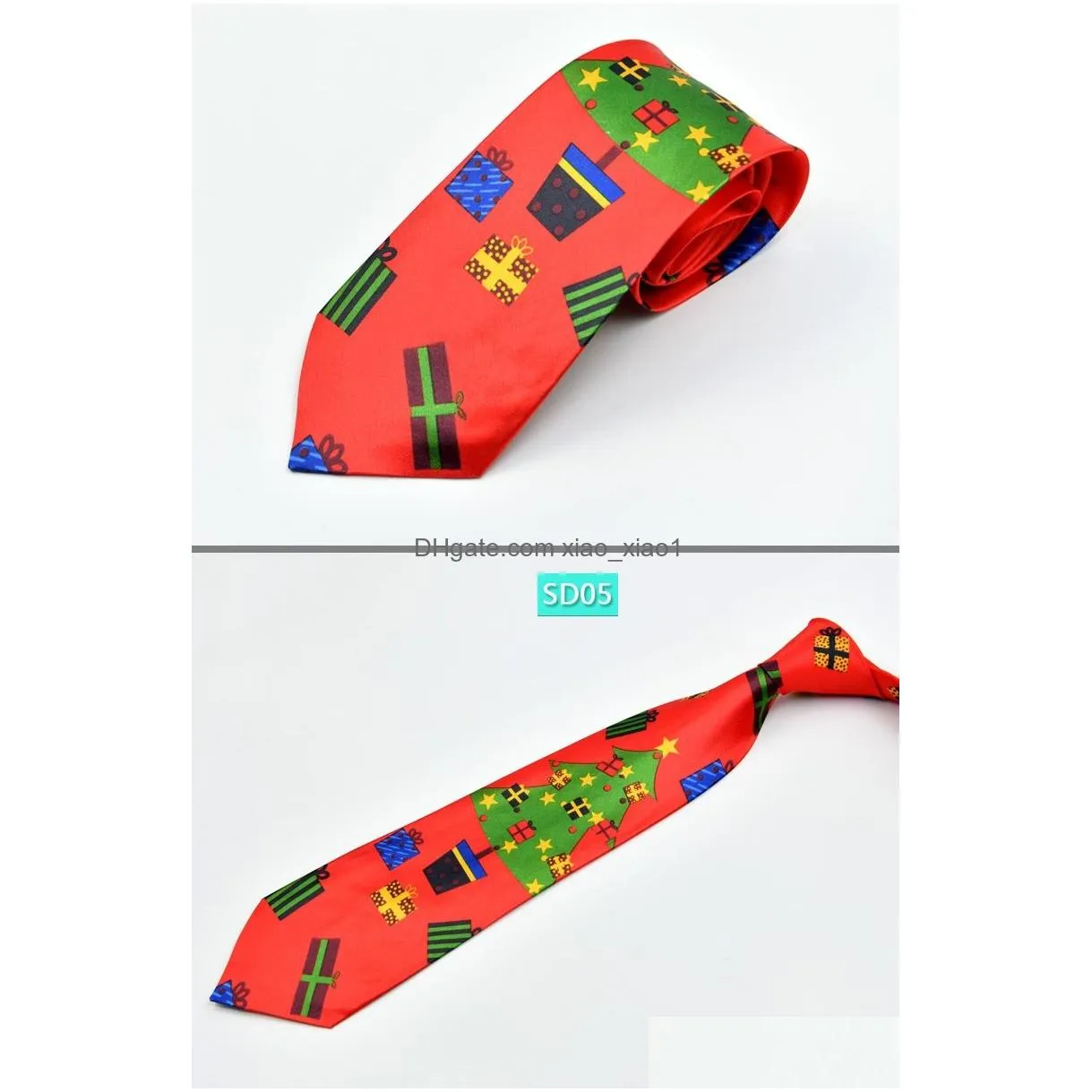Christmas Decorations Party Costumes Neck Ties Santa Claus Snowman Necktie Snowflake Design For Xmas Gift 29 Styles Drop Delivery Ho Dhb86