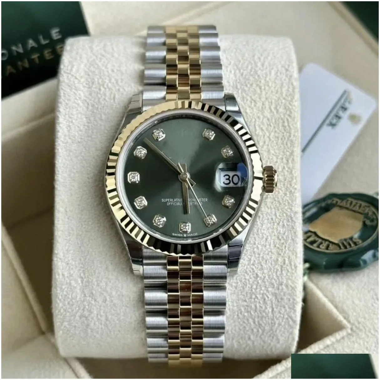 Top high quality Designer watches diamond watch women perpetual Automatic Mechanical 31mm Stainless Steel watch Ladies Movement Luminous Sapphire Original