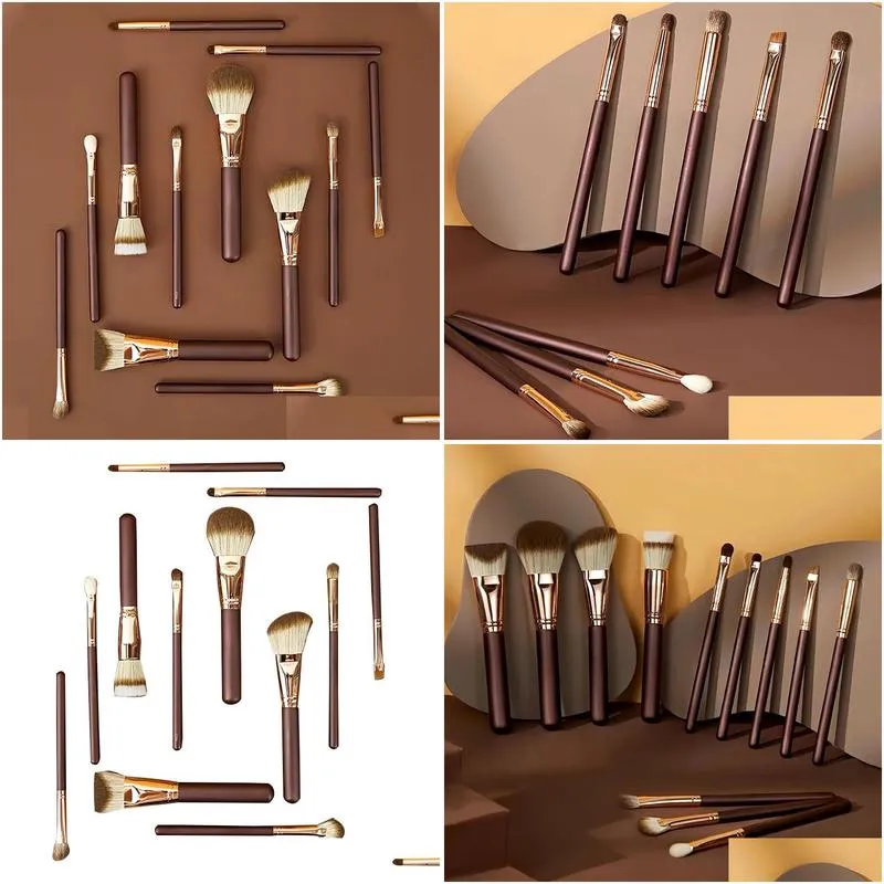 Makeup Tools Makeup Brushes Brown Bear series 12PCS+ bag makeup brushes Support customization