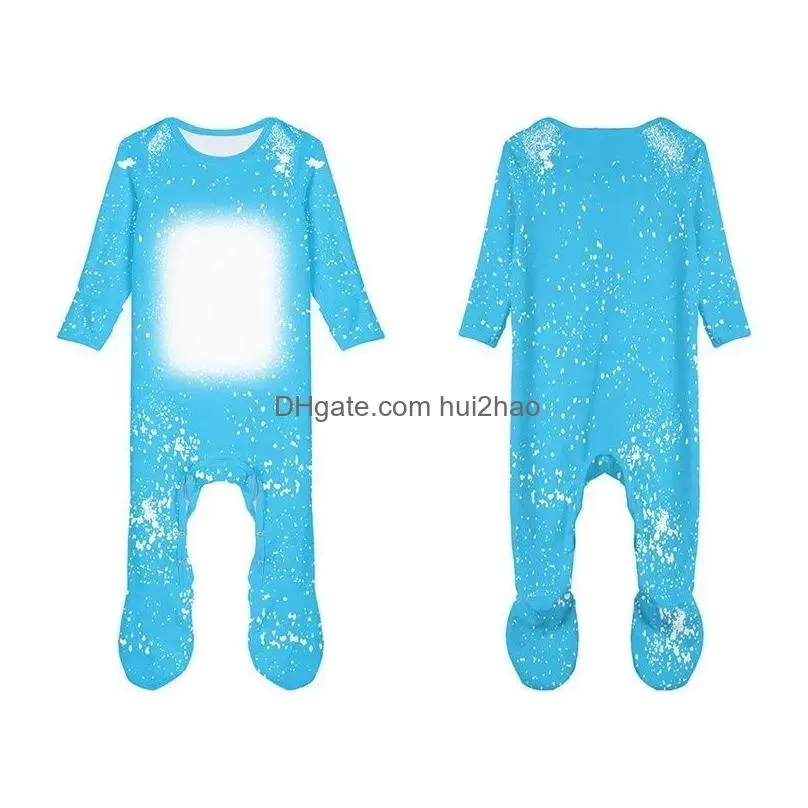 bleach baby bodysuit sublimation bodysuit blank long sleeve one-piece bodysuits for baby boys girls 21 colors