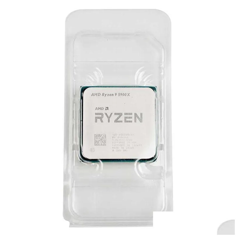 AMD New Ryzen 9 5900X 3.7 GHz 12-Core 24-Thread CPU Processor AM4 Gamer R9 5900X CPU Parts Accessories 7NM 64M 100-000000061