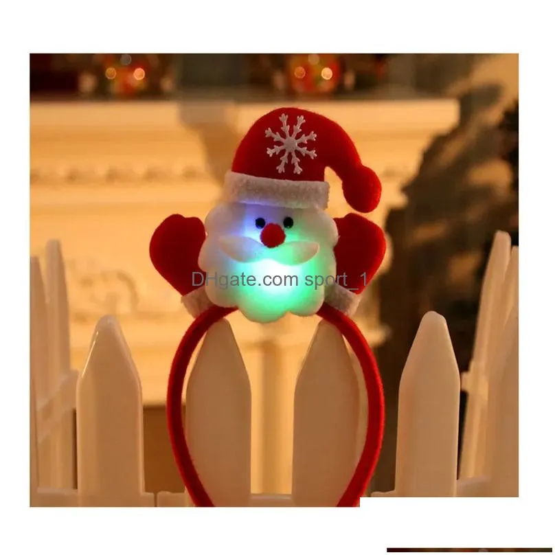 christmas headband santa claus elk snowman children adult headwear ornament christmas decors party cosplay happy year 220815