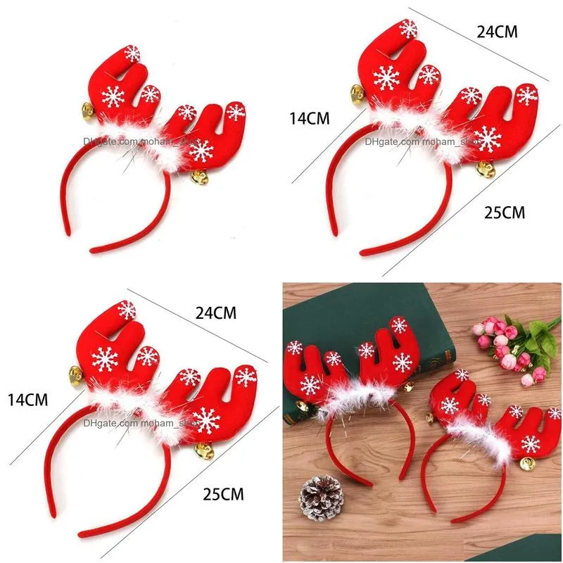 christmas decorations party decoration cosplay elk antlers headband santa claus adult children reindeer ornaments