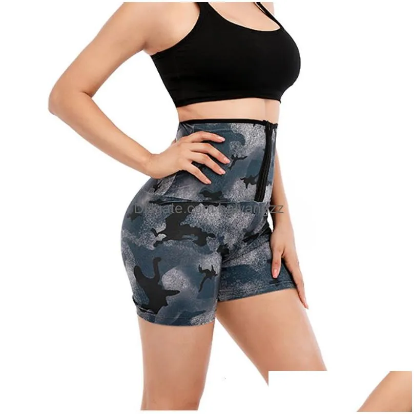 womens shaper sauna pants camouflage waist trainer body shaper belly slimming leggings reducing girdles corset shapewear workout fitness