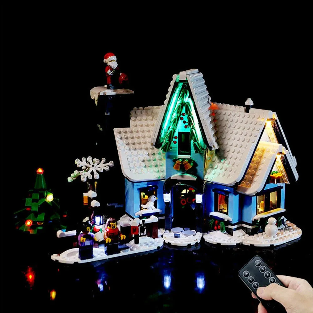 Christmas Toy Supplies LED Light Kit For 10293 Visit Building Blocks Set NOT Include the Model Bricks DIY Christmas Gift Toys 231130