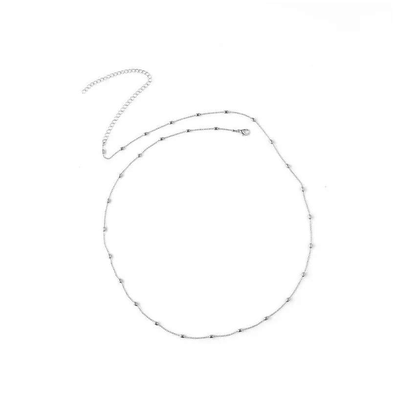 Simple Summer Slim Belly chains Silver gold waist chain for Crop tops women fashion body jewelry will and sandy