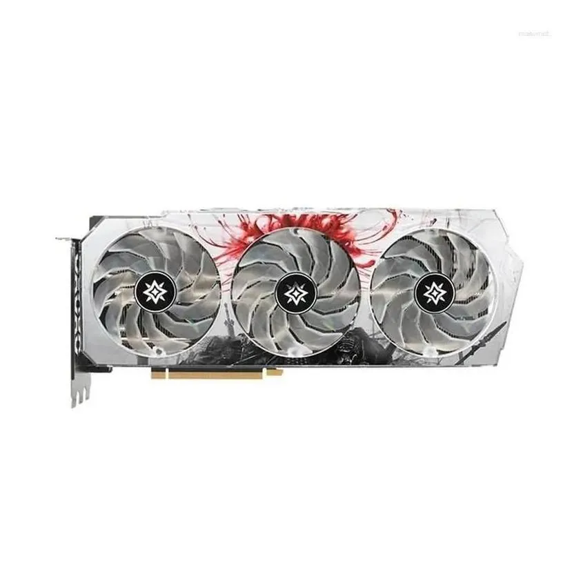 Graphics Cards Galax Rtx 3070 Ti Boomsrar Oc 8G Nvidia Gddr6X/G6X Computer Card Video For Pc Pcie4.0 256Bit 8 8Pin Gaming Drop Deliver