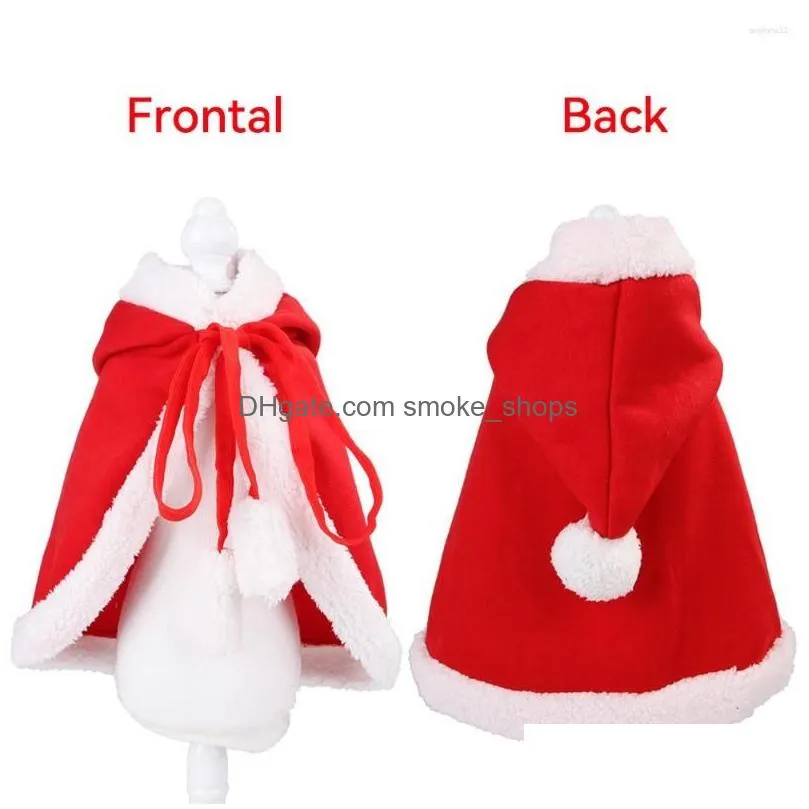 cat costumes christmas funny santa claus clothes for small cats dogs xmas year pet clothing winter kitten outfits