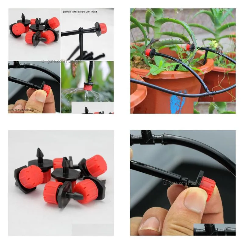 50 pieces drip irrigation dripper adjustable micro sprinkler greenhouse garden lawn irrigation tool water-saving