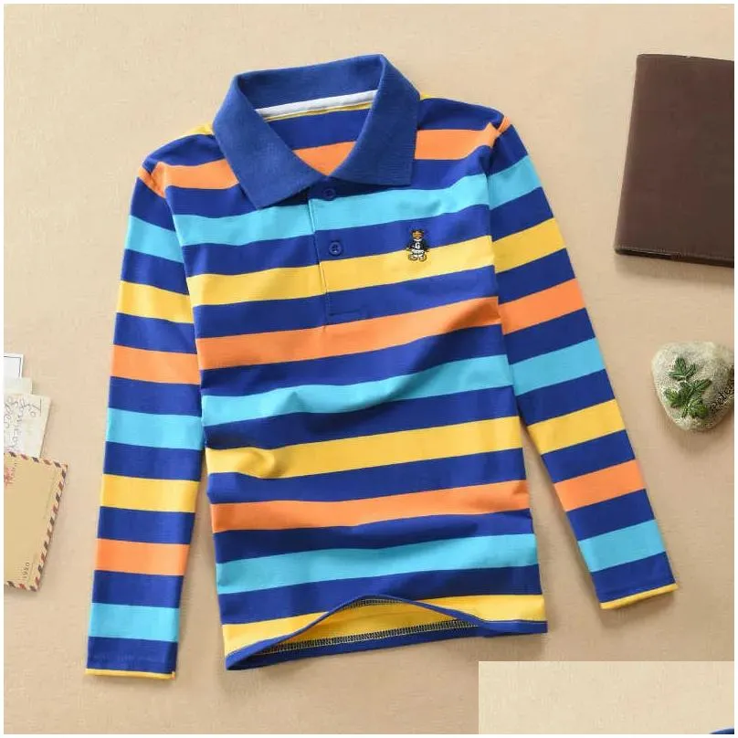 Designer Brand Kids Luxury Clothes Boys Longsleeve Shirts Long Sleeve Polo Shirt Teens Summer Dreeses 210529