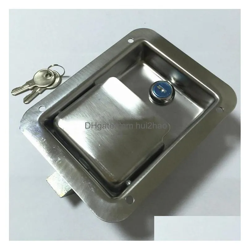 stainless steel truck lock door hardware electric cabinet fire box toolcase handle industrial equipment doorpull knob