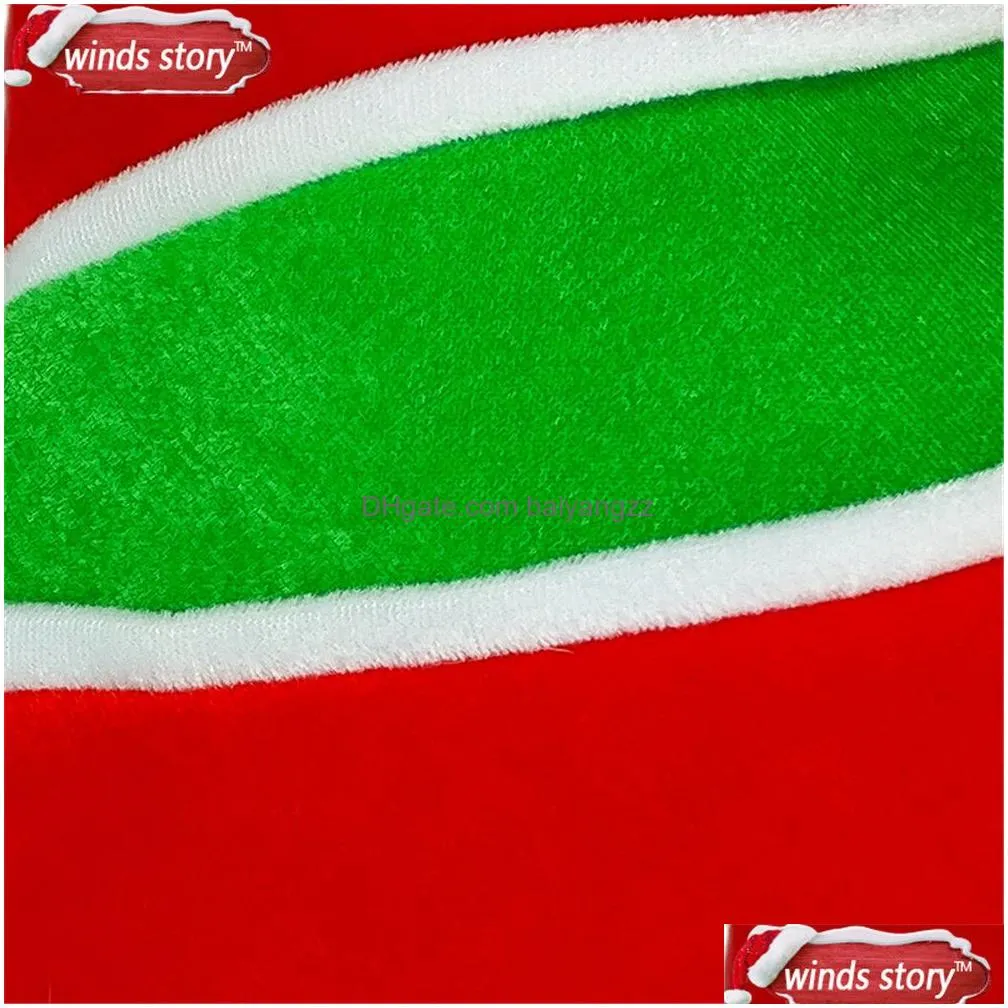 Others Apparel 1Pieces Adt Three-Nsional Long Elf Hat Santa Claus Red Green Costume Accessory Christmas Decoration Xmas Decor Drop De Dhqnp