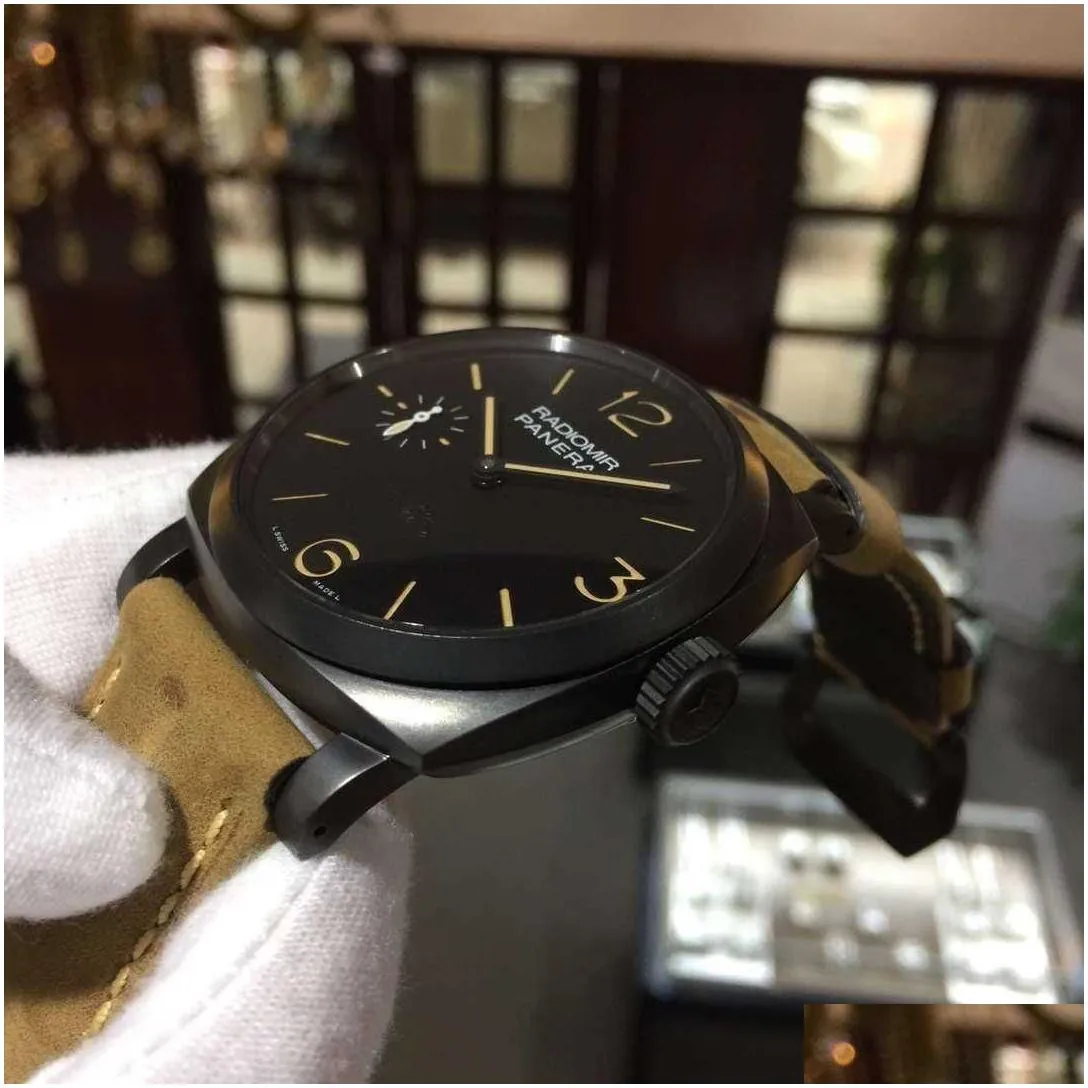 Luxury Designer Watches Paneraiis Wristwatches Watch Series Pam00532 Manual Mechanical Men`s Waterproof Stainless steel High Quality