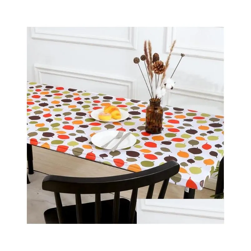 Elastic table cloth Printed tablecloth stretch Dust cover For dining room home decor Indoor and outdoor picnic