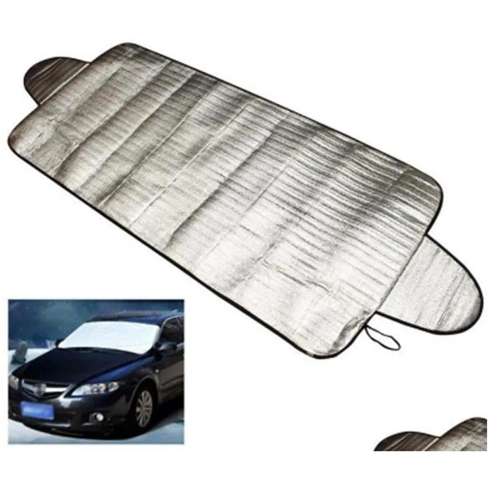 Car Sunshade Snow Awning Front And Rear Aluminum Foil 150x70cm Sun Blind Curtain Windshield Sun Visor Cover UV Protective Ice