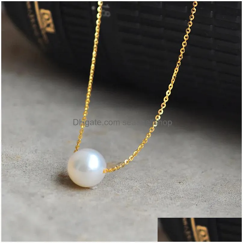 Pendant Necklaces Fashion Super Sweet Imitation Pearl Necklace Ball Droplets Pendants Necklaces Jewelry Accessories For Drop Delivery Dhpwb