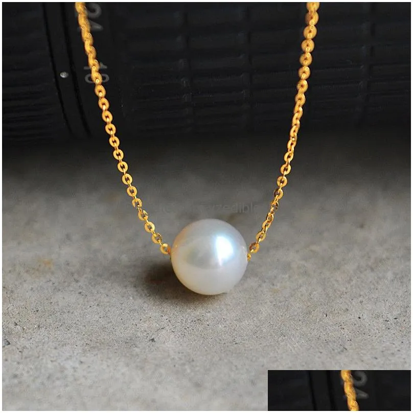 fashion super sweet imitation pearl necklace ball droplets pendants necklaces jewelry accessories for women