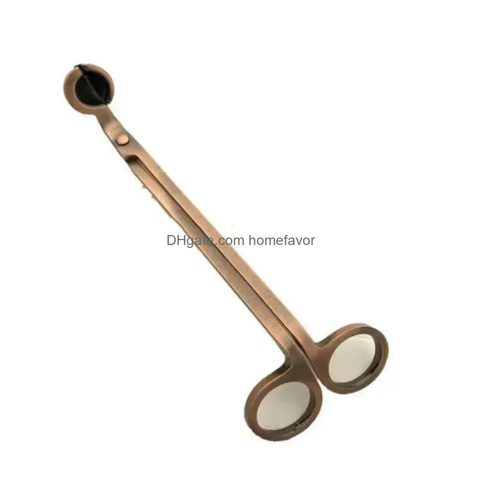 stainless steel snuffers candle wick trimmer rose gold candle scissors cutter trimmer oil lamp trim scissor cutter b1124