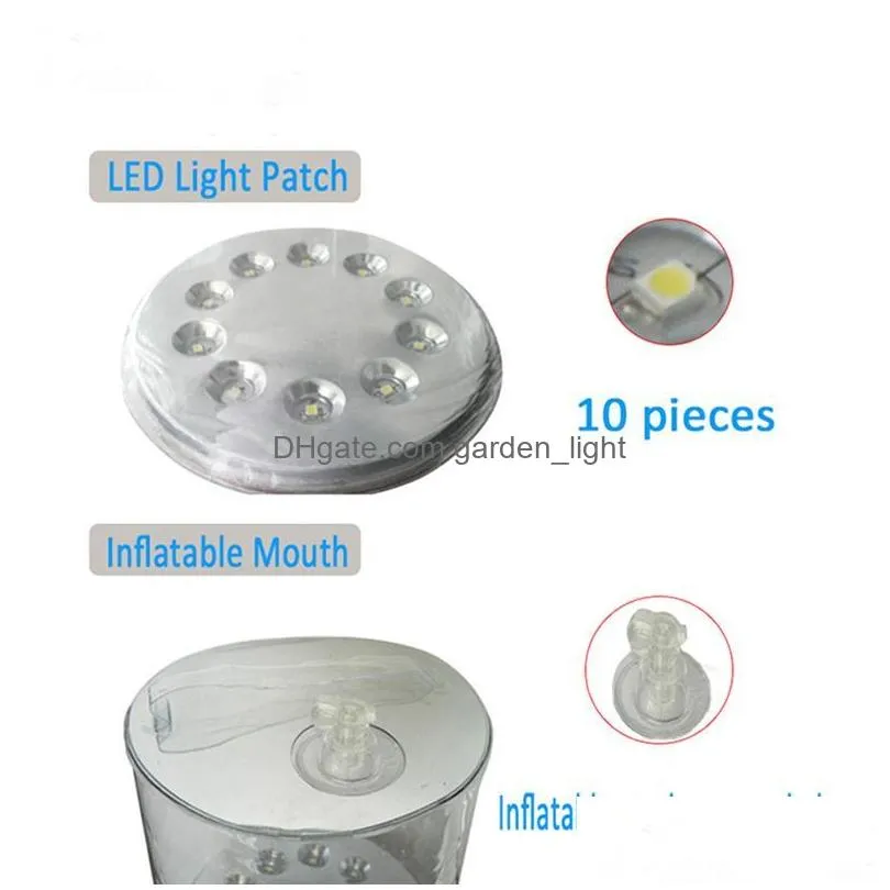 inflatable solar lights portable outdoor waterproof lantern camping emergency led lights garden yard transparent lighting lamps