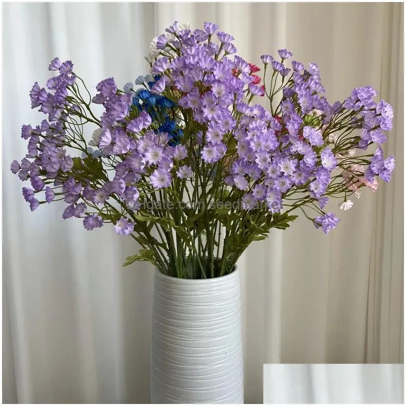 artificial flowers home decorations faux flowers with long stem for wedding decorative flowers b1103