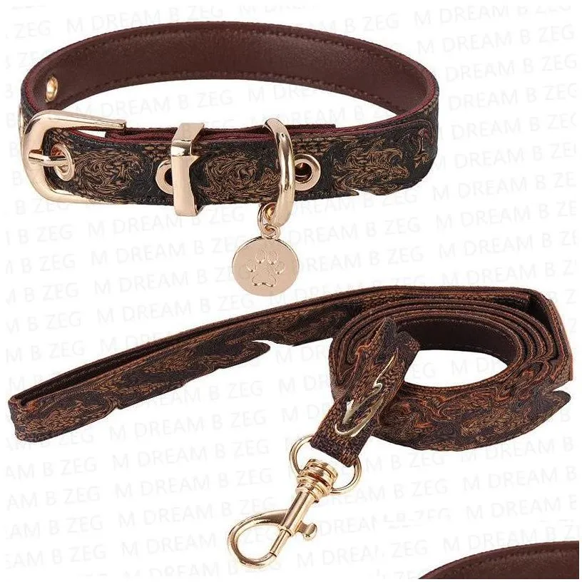 dog collars leashes designer pet plaid pattern creative brand outdoor street style cats necklace ps1393 drop delivery home garden