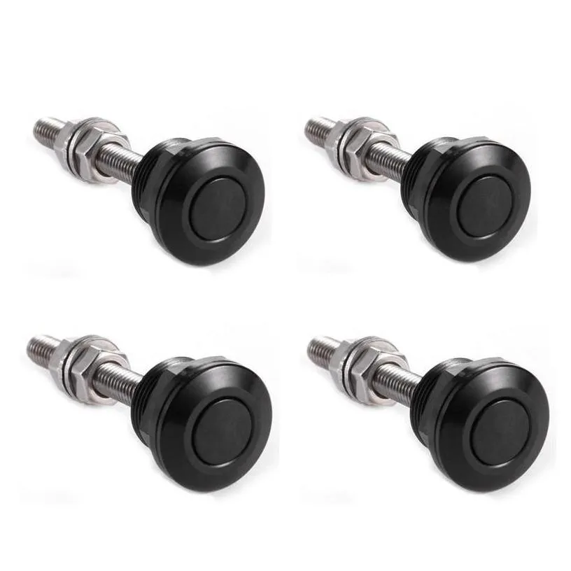 hoods 22mm 4pcs car push button bonnet hood pin lock clip kit quick release sexy engine bonnets accessories styling drop delivery mo