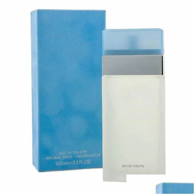 Wholesale Charming Designer Perfume light blue 100ml Women`s Eau de Parfum Fragrance Deodorant