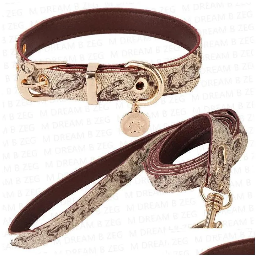 dog collars leashes designer pet plaid pattern creative brand outdoor street style cats necklace ps1393 drop delivery home garden