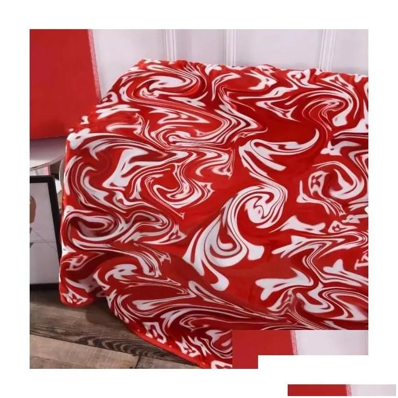 blankets 150x200cm soft blanket fashion brand travel portable coral fleece gift for party wedding christmas with box drop de dh3du