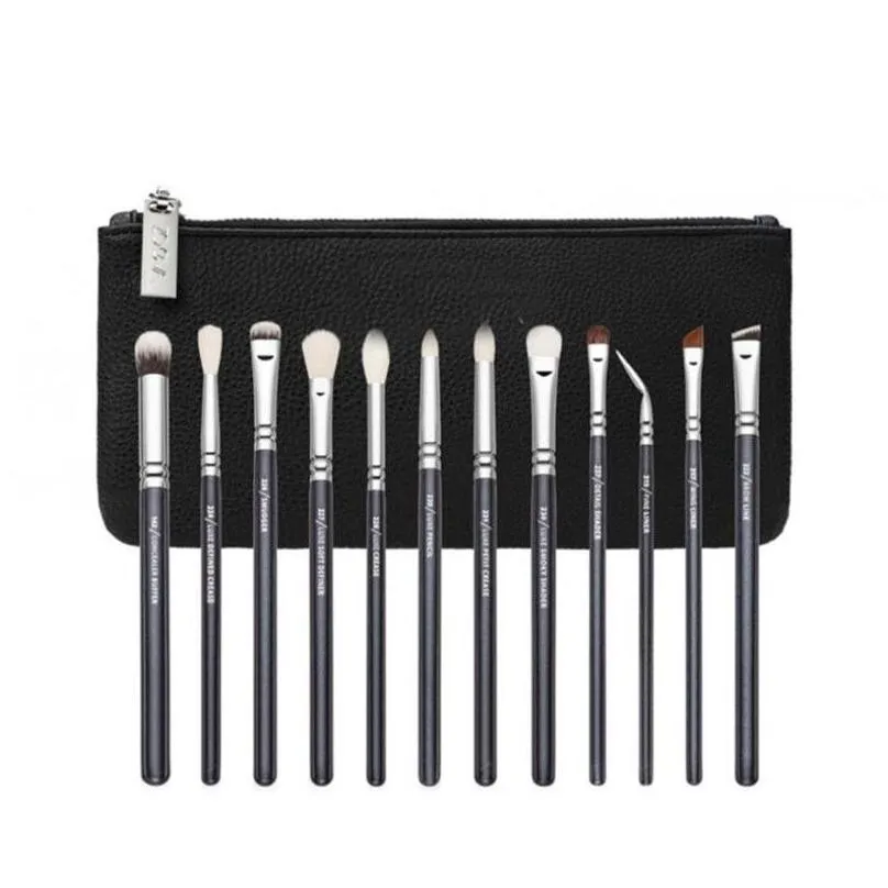 epack makeup brush set 15pcs high quality synthetic hair black make up brush tools kit professional makeup brushes.