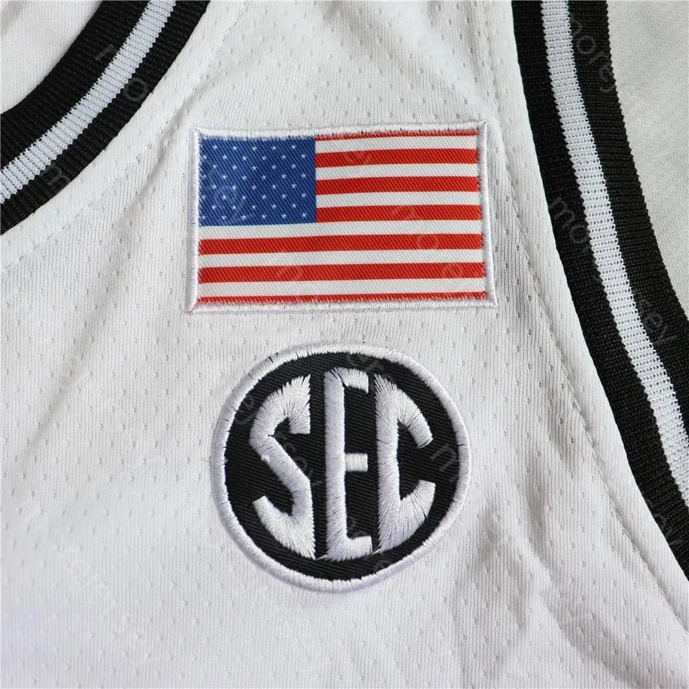 NCAA College Vanderbilt Commodores Basketball Jersey Scotty Pippen Jr. Size S-3XL All Stitched Embroidery White