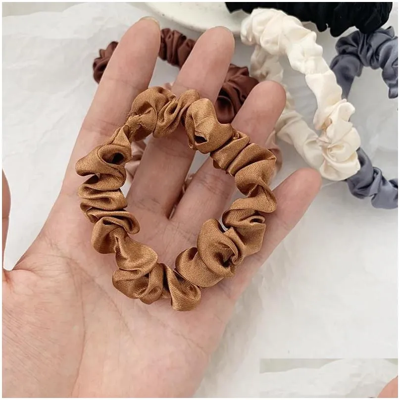 Scrunchie Hairbands Hair Tie Women for Hair Accessories Satin Scrunchies Stretch Ponytail Holders Handmade