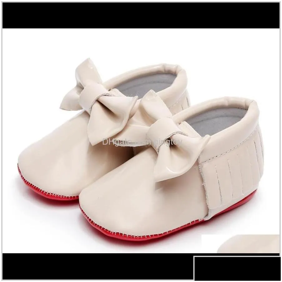 shoes baby kids maternitypatent pu leather tassel baby moasins big bowknot  first walkers for 0-24m boys girls toddlers