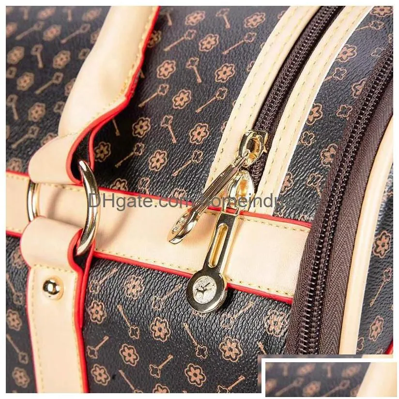 dog carrier luxury puppy small wallet cat valise sling bag waterproof premium pu leather carrying handbag for outdoor travel walking