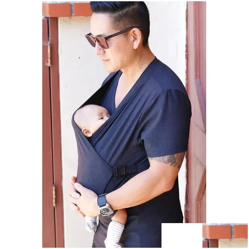 Maternity Tops Tees summer Parentchild clothing Multifunction kangaroo dad kangaroo mom comfort Tshirt vest hold baby clothes women`s clothing