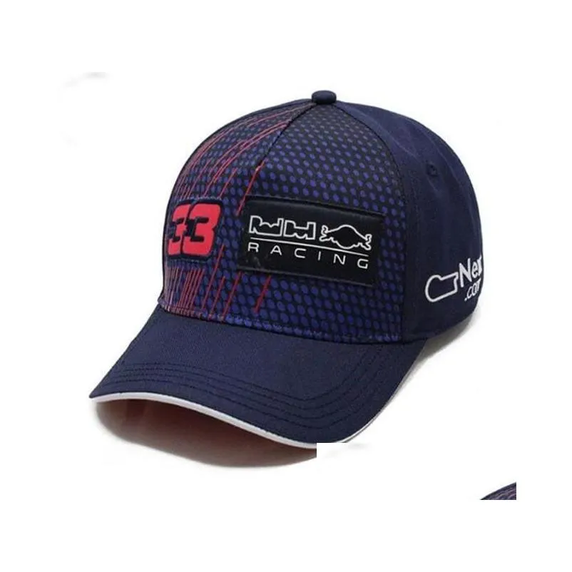 f1 racing cap brand full embroidered logo baseball cap