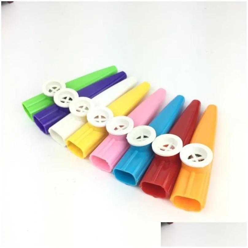 Decompression Toy Decompression Fidget Toy Plastic Kazoo Musical Instrument Bpa Chilidren Lightweighter Classic Kazoos Flute Instrumen Dhjue