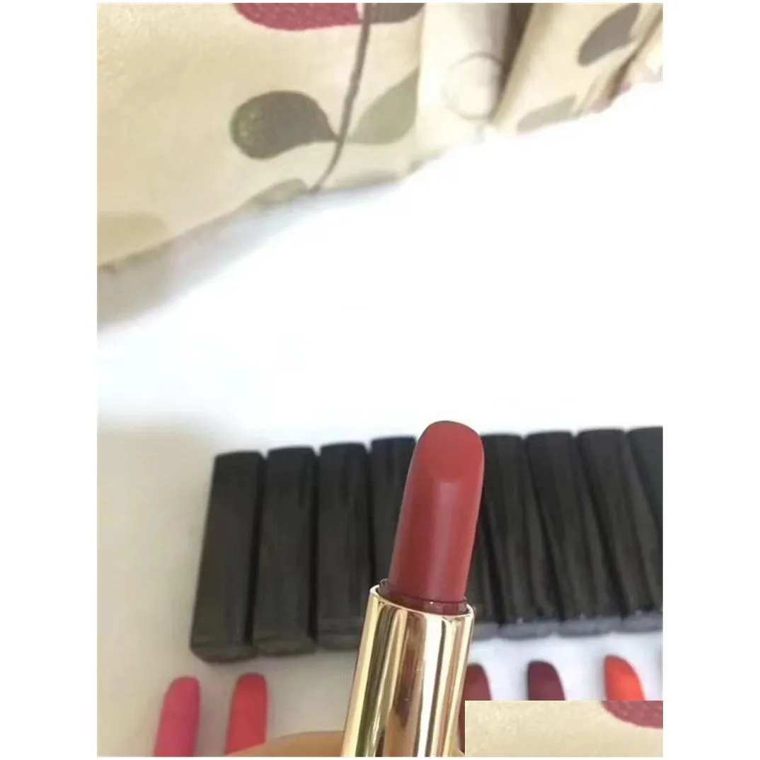 top quality metal tube brand lipstick rouge allure velvet 12 color