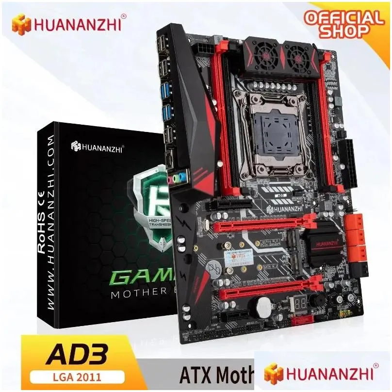 Motherboards HUANANZHI X99 AD3 LGA 2011-3 XEON Motherboard ATX Support Intel E5 2666 2673 2676 2678 2696 V3 DDR3 RECC NVME NGFF