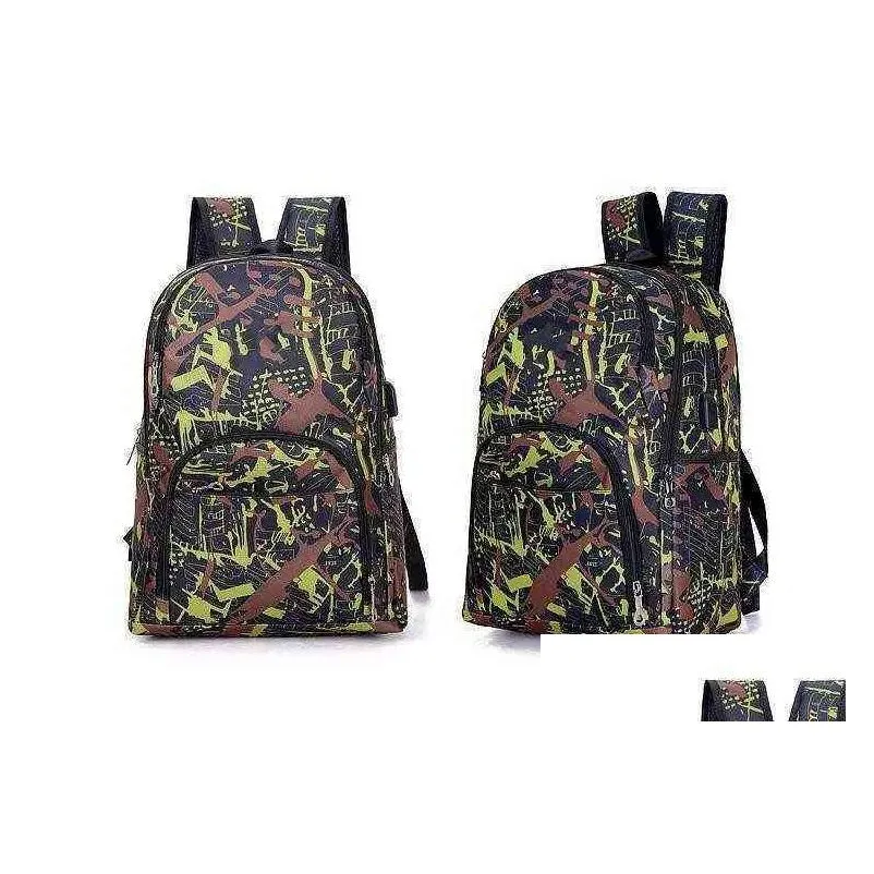 Cheap out door outdoor bags camouflage travel backpack computer bag Oxford Brake chain middle school student bag many colors XSD1004