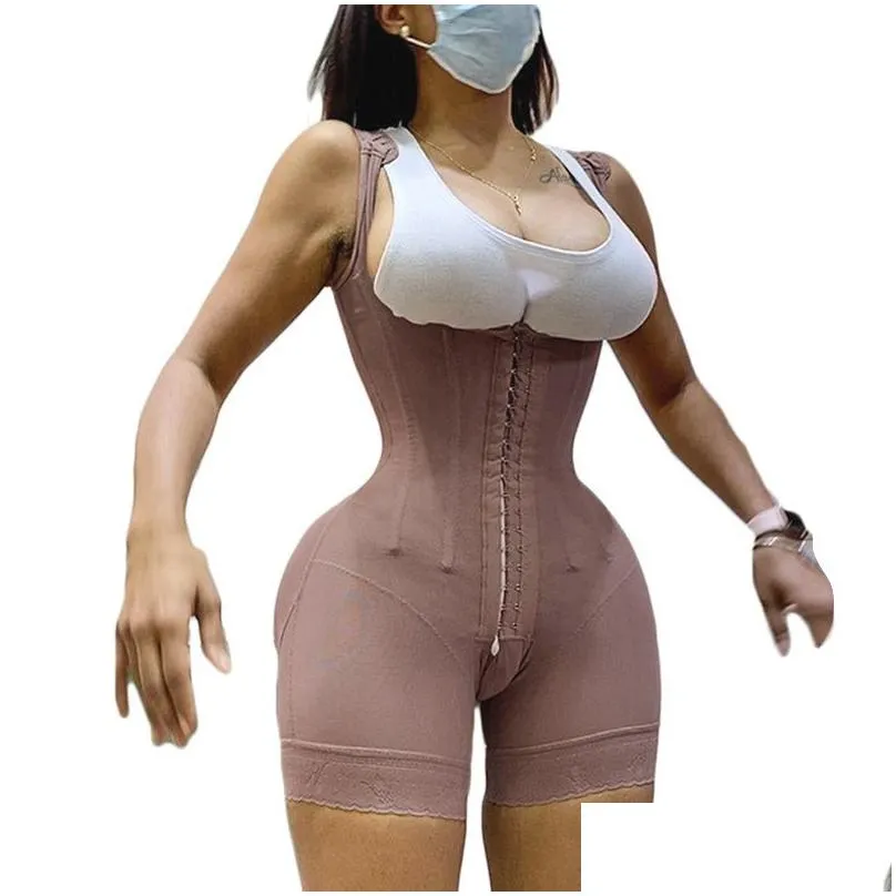 Waist Tummy Shaper Women Post-operative Open Bust High Compression Shapewear Trainer Butt Lifter Slimming Corset  Fajas Colombianas