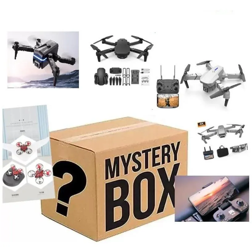 electric/rc aircraft 50 off mystery box drone with 4k camera for adts kids drones remote control clogodile head boy christmas birthd