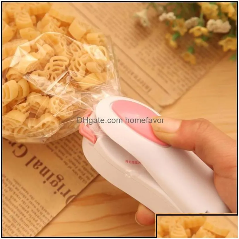 bag clips vacuum food sealer mini portable heat sealing hine impse seal poly tubing plastic drop delivery home garden house homefavor