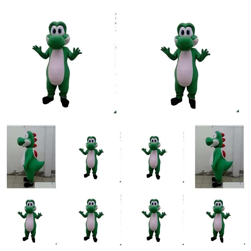 Cartoon Clothing Adult Yoshi Mascot Costumes Halloween Fancy Party Dress Cartoon Character Carnival Xmas Easter Advertising Birthday Costume