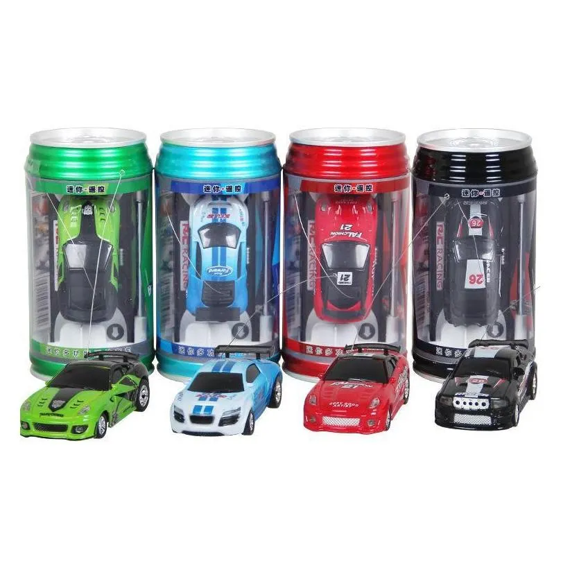 creative coke can mini car rc cars collection radio controlled cars machines on the remote control toys for boys kids gift