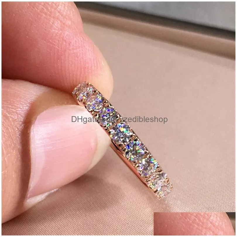 rings for women silver color cubic zirconia ring white stone bridal wedding engagement trendy jewelry bijoux femme cc1565